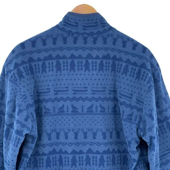 Chubbies The Arctic Tundra Reversible Fleece Pullover Windbreaker Jacket Small - Picture 12 of 14